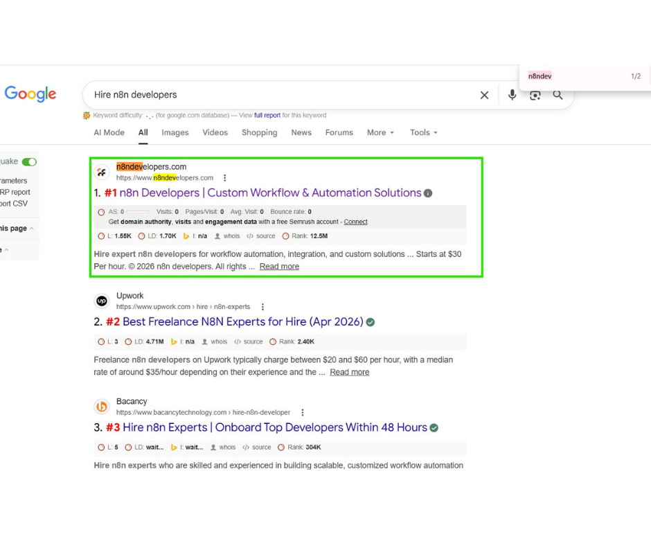 SEO Case 8